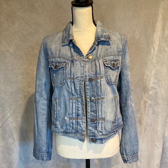 J. Crew Jackets & Blazers - JCrew distressed light wash denim jacket